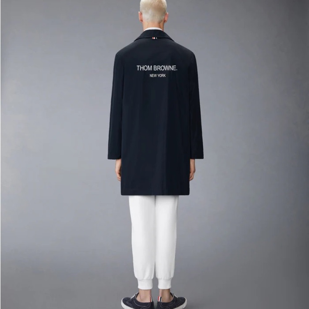 Thom Browne Navy Memory Tech Jacket
